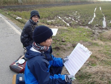 Ecosystem management exercise and training session: Measuring wild birds
