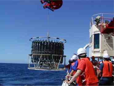 Oceanographic observation on board the Indian Ocean