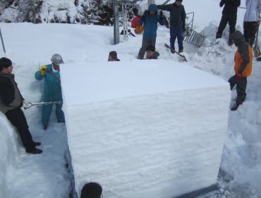 新潟県大白川での融雪量観測の準備